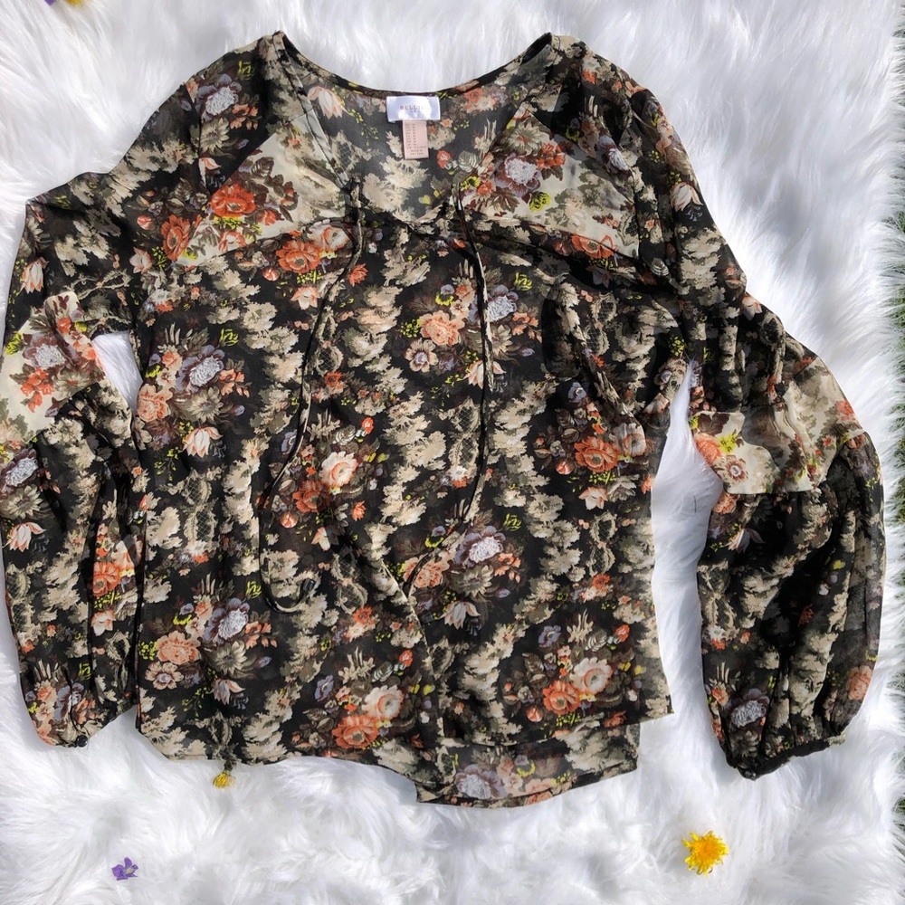 Bellino Floral Print Top
